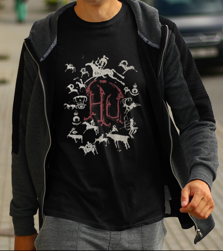 The Hu Store Petroglyphs HU Symbol And Ancient Figures T-Shirt
