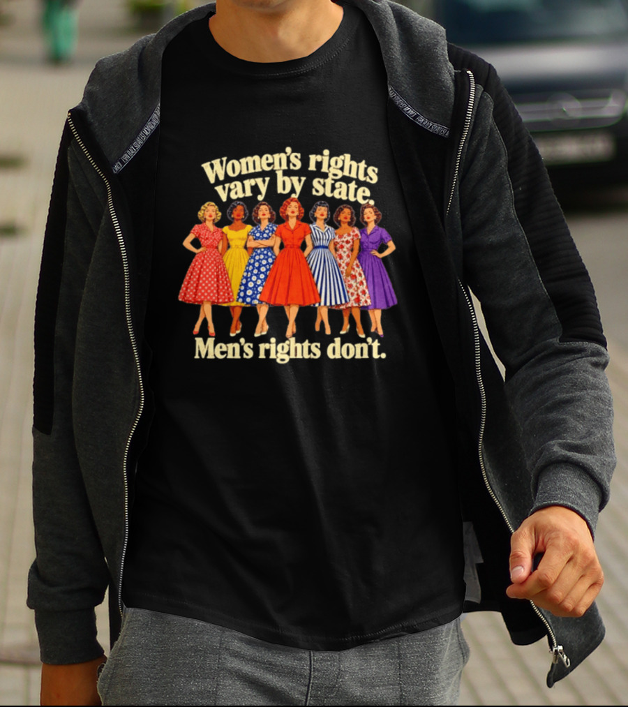 Women's Rights Vary By State Men's Rights Don't Vintage Dresses T-Shirt