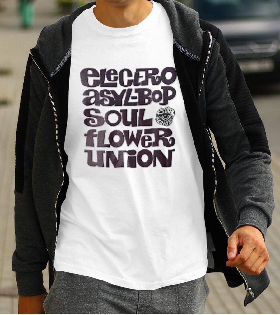 Electro Asylum Bop Soul Flower Union Psychedelic Eye T-Shirt