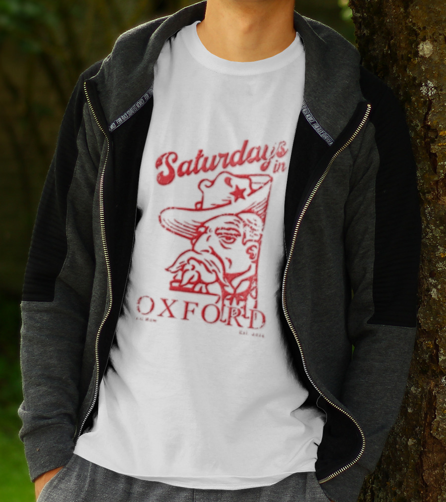 Saturdays In Oxford 2014 Colonel Reb Cowboy Hat Old Row T-Shirt