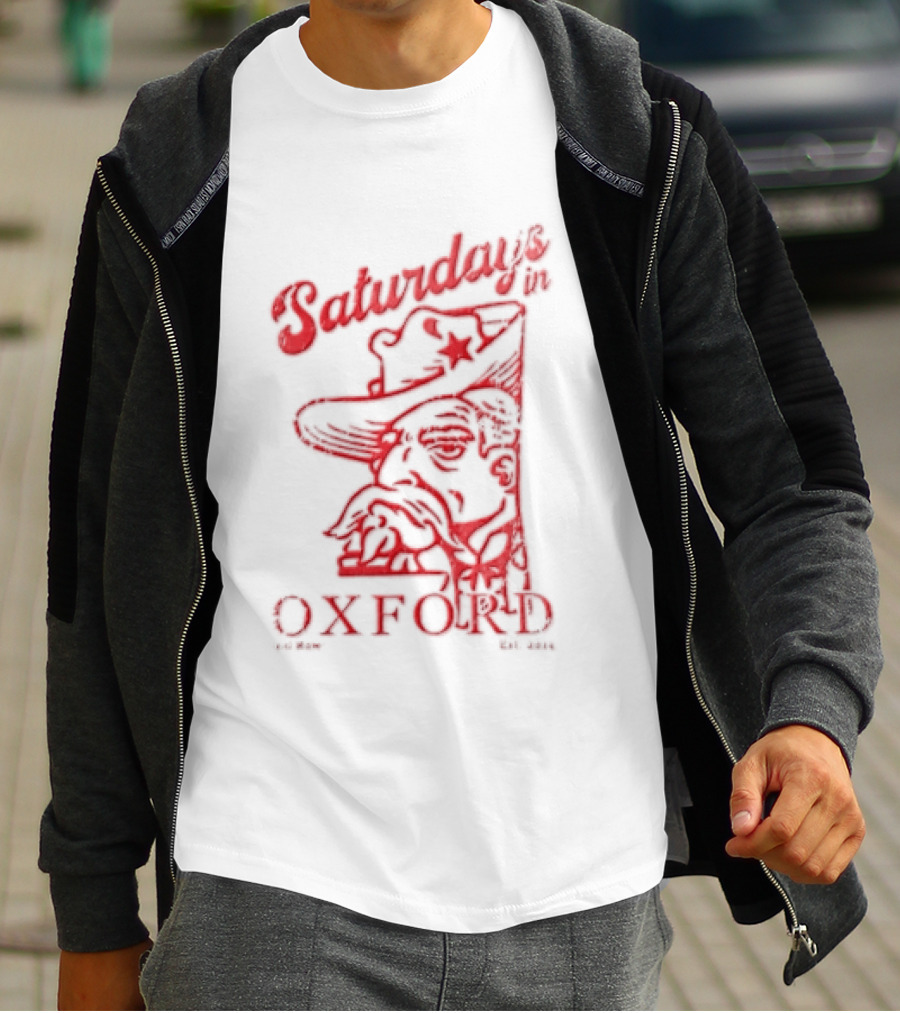 Saturdays In Oxford 2014 Colonel Reb Cowboy Hat Old Row T-Shirt