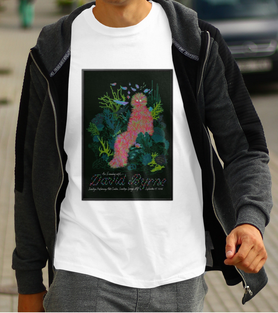 An Evening With David Byrne SPAC Saratoga Springs NY September 17 2026 T-Shirt