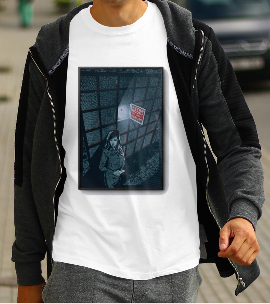 Peter Hook And The Light 9 18 2026 Del Mar CA Tour Woman In Dress Guard غرفة المراقبة T-Shirt