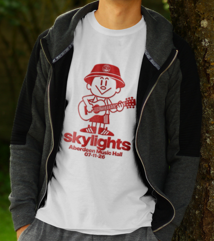 Skylights Aberdeen Music Hall 07/11/23 Boy Playing Guitar T-Shirt
