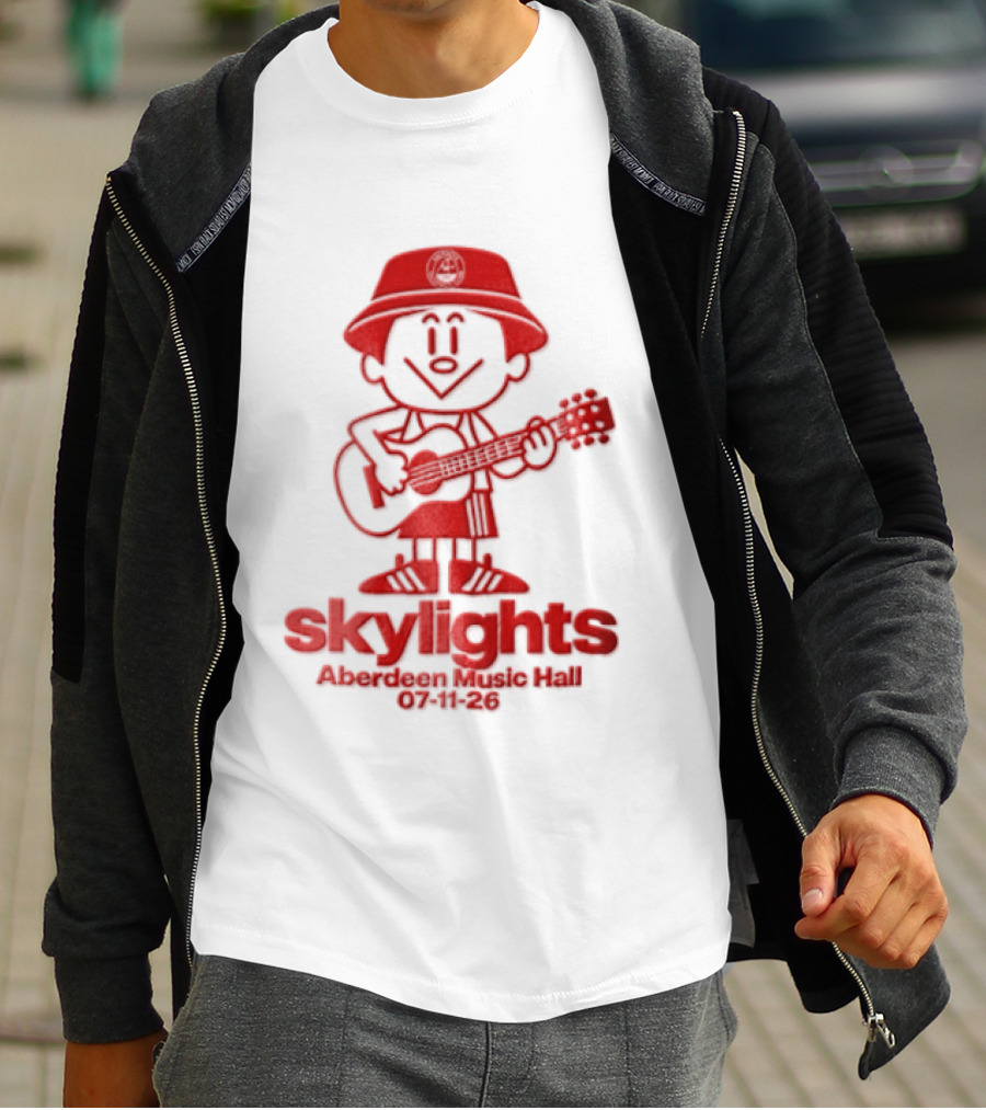 Skylights Aberdeen Music Hall 07/11/23 Boy Playing Guitar T-Shirt