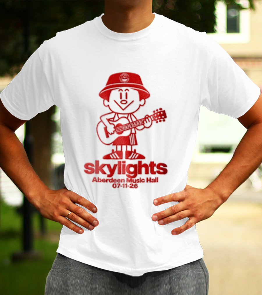 Skylights Aberdeen Music Hall 07/11/23 Boy Playing Guitar T-Shirt