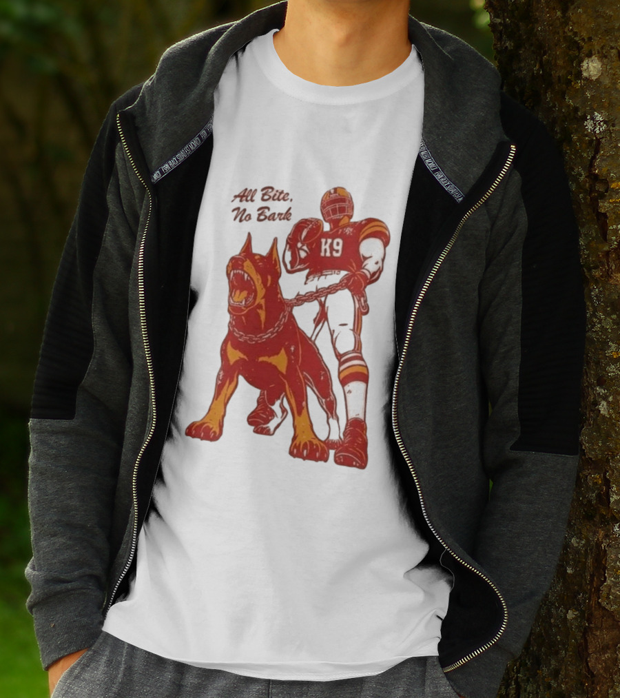 Kenneth Walker III K9 All Bite No Bark Football Player And Dog T-Shirt