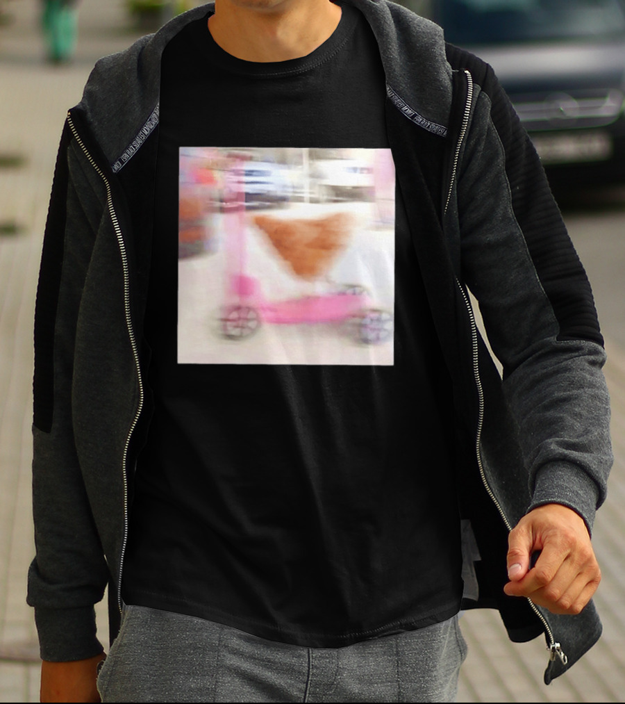 Chicken Riding Pink Scooter T-Shirt