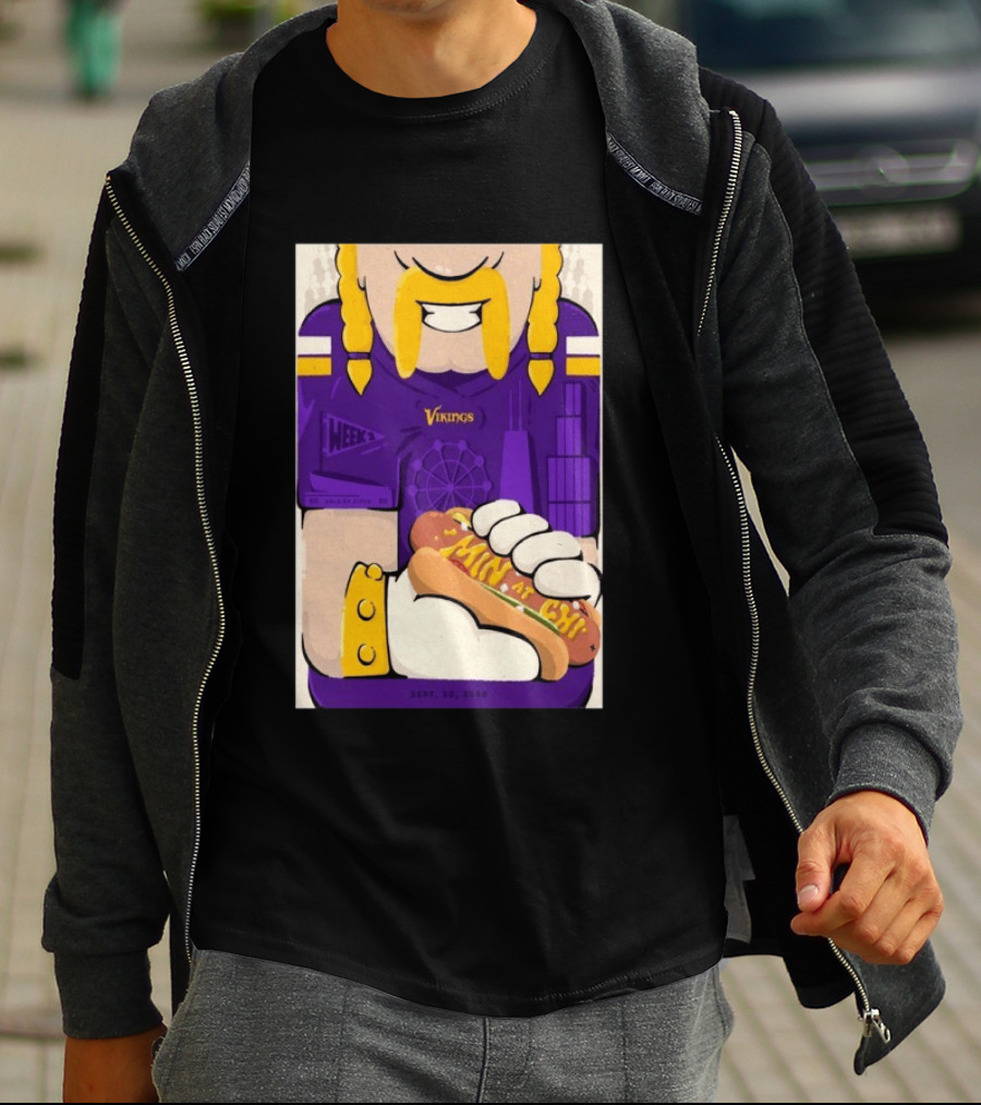 Minnesota Vikings Vs Chicago Bears September 20 2026 Soldier Field Chicago Illinois NFL Week 3 Event T-Shirt