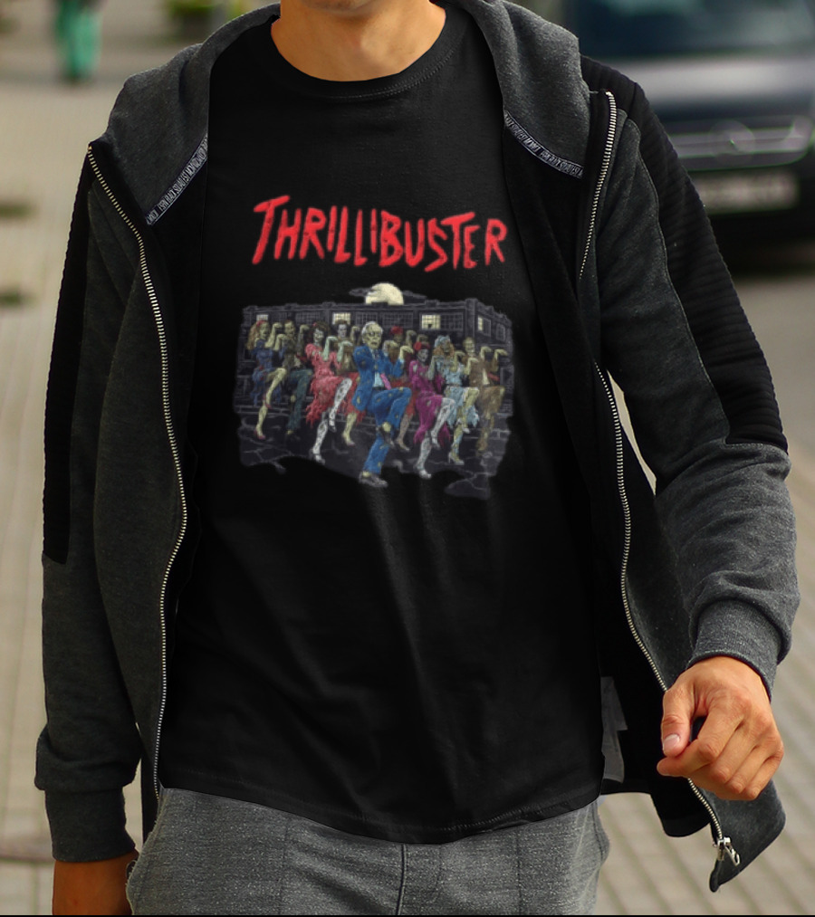 Thrillibuster Zombies Dancing With Man Suit T-Shirt