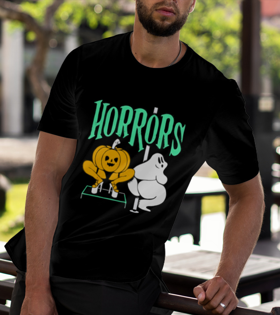 Horrors Halloween Meme Creepy Pumpkin Toilet Humor T-Shirt