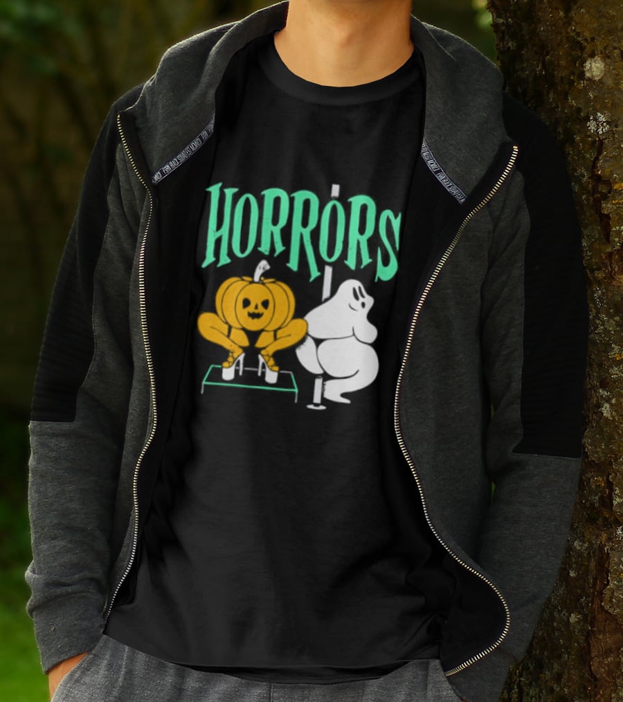 Horrors Halloween Meme Creepy Pumpkin Toilet Humor T-Shirt