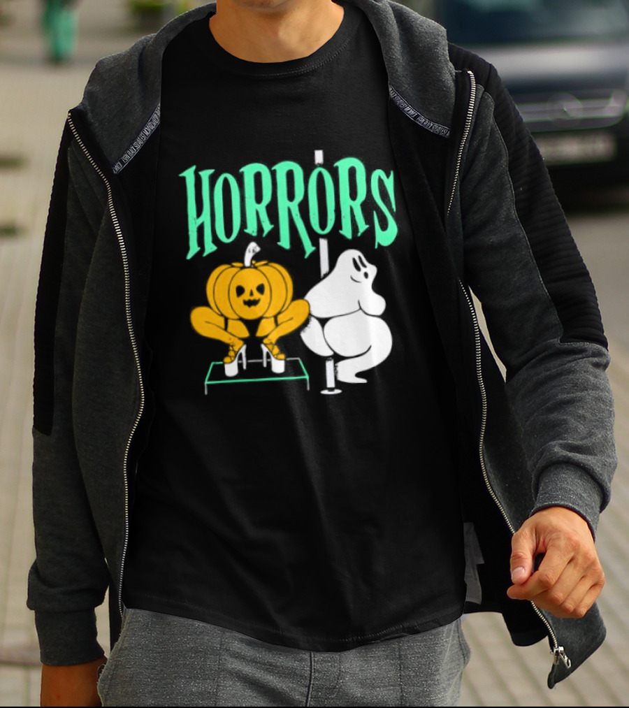 Horrors Halloween Meme Creepy Pumpkin Toilet Humor T-Shirt