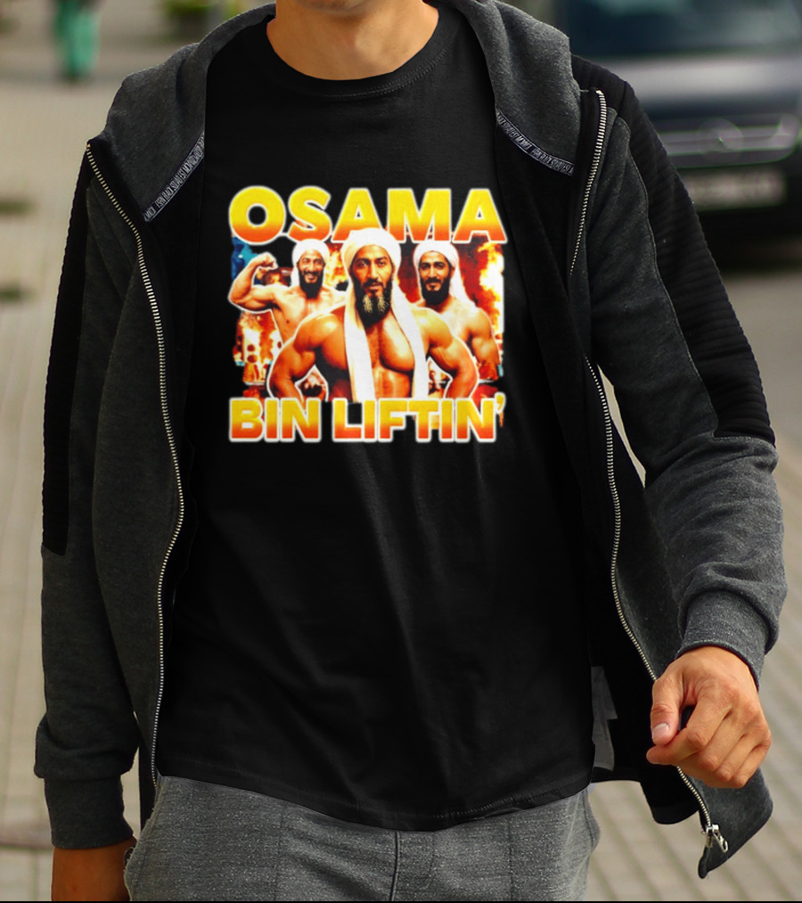 Osama Bin Liftin' Muscular Trio With Turbans And Explosive T-Shirt