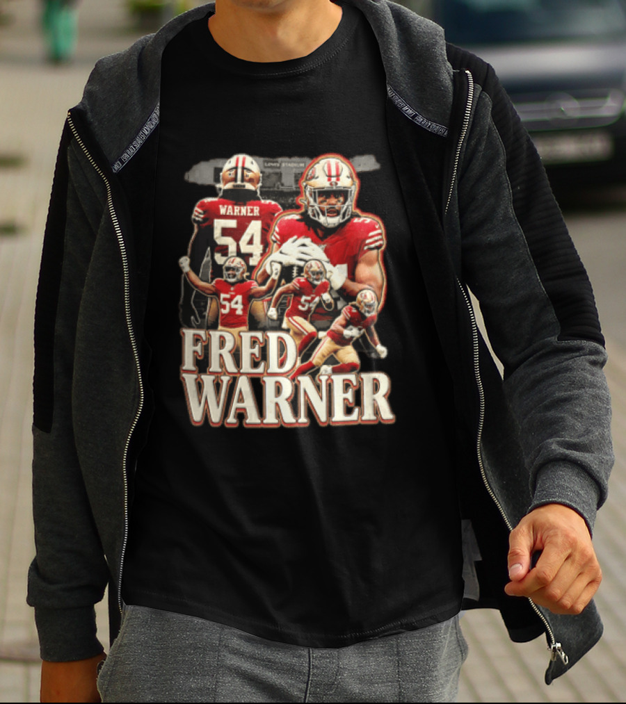 Fred Warner San Francisco 49ers Linebacker Action Poses T-Shirt
