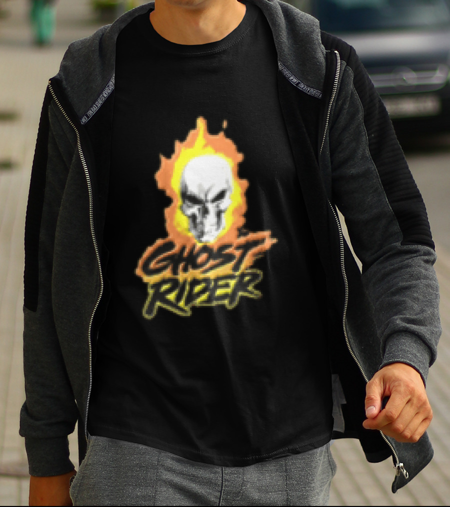 Marvel Ghost Rider Flaming Skull T-Shirt