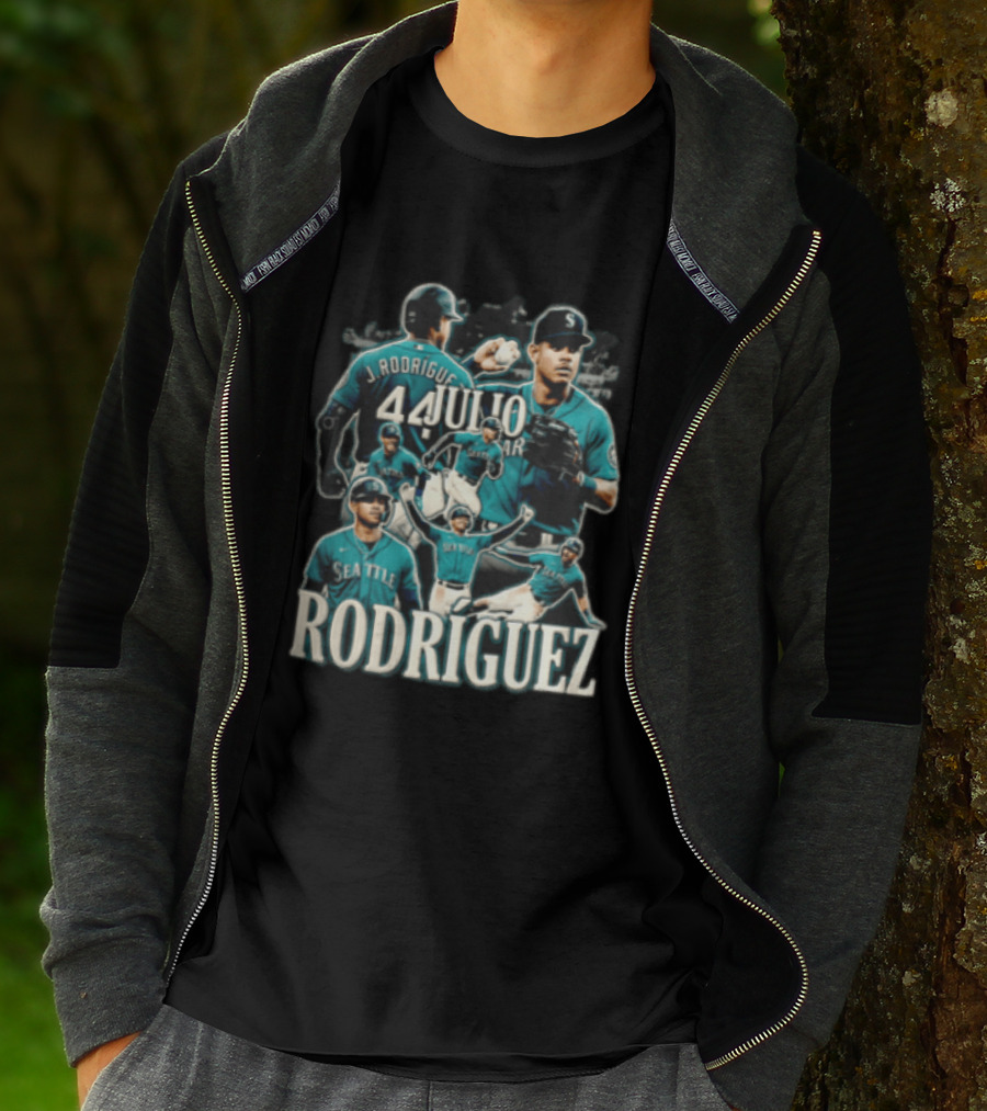 Seattle Mariners Julio Rodríguez Multiple Action Poses J. Rodríguez 44 T-Shirt