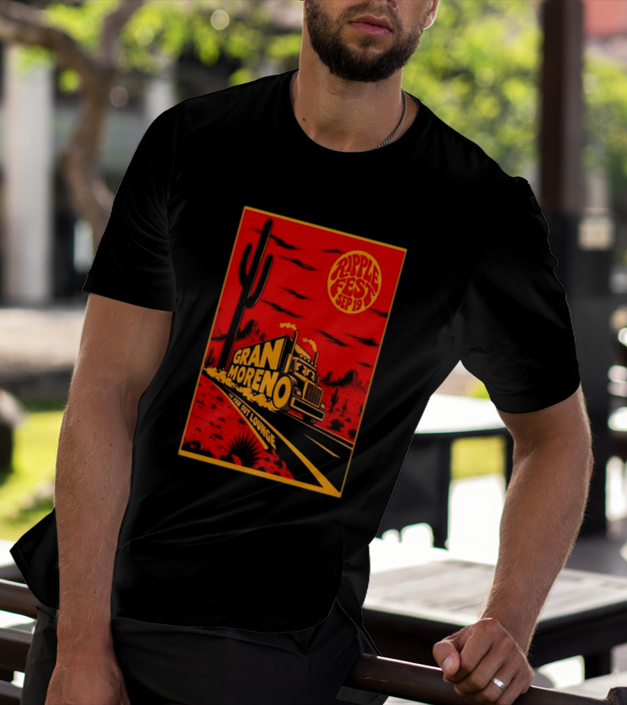 Gran Moreno Ripplefest Texas The Far Out Lounge September 19 2026 T-Shirt