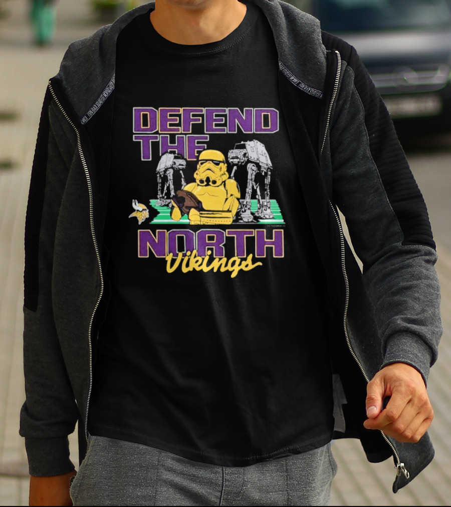 Stormtrooper Defend The North Vikings Star Wars T-Shirt