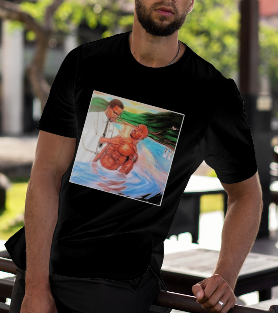 Tupac Shakur Baptism Imagery With Spiritual Symbolism T-Shirt