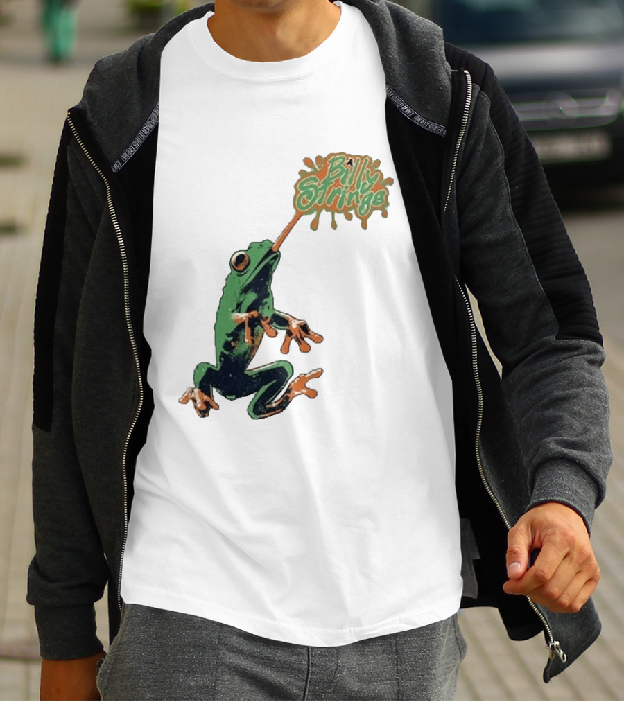 Billy Strings Frog With Orange Tongue And Fruit T-Shirt