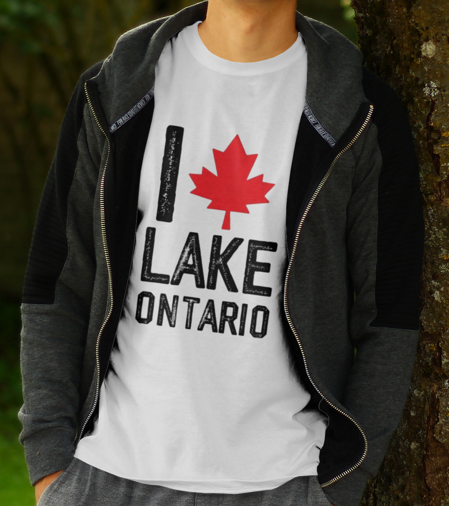 I Love Lake Ontario Maple Leaf Canada T-Shirt