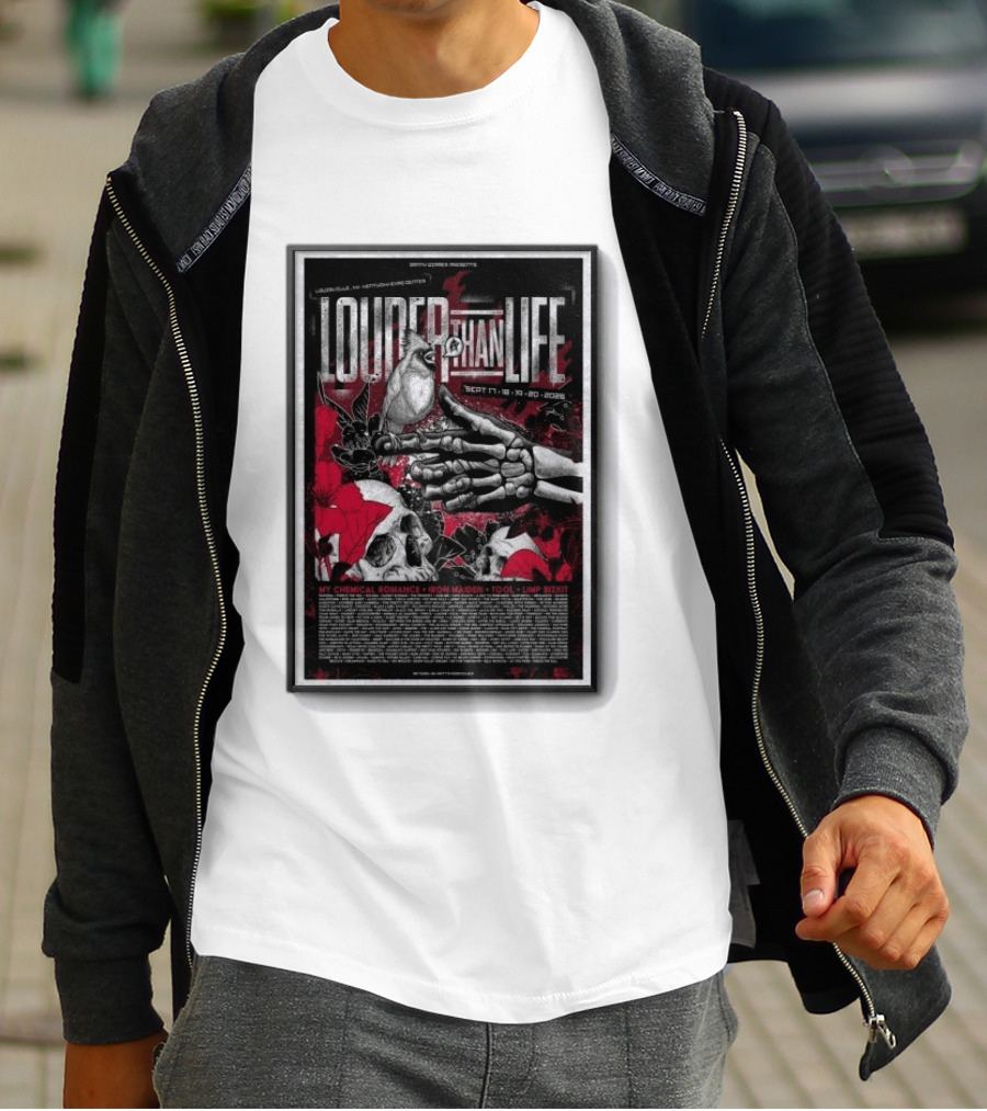 Louder Than Life Festival 2026 My Chemical Romance Iron Maiden Tool Limp Bizkit T-Shirt