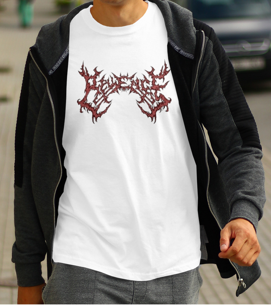 Revenge Red Dripping Gothic Relic Cement T-Shirt