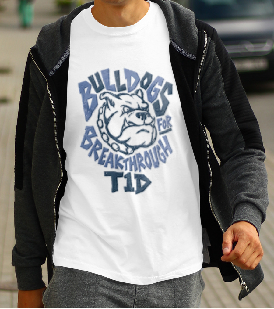 St. Bernadette Bulldogs Breakthrough Type 1 Into Type None T-Shirt