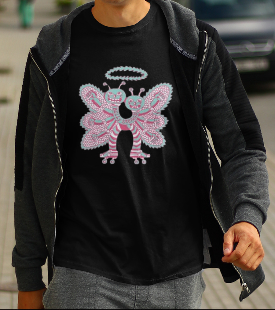 Billy Strings Twin Butterflies Roller Skates Halo T-Shirt