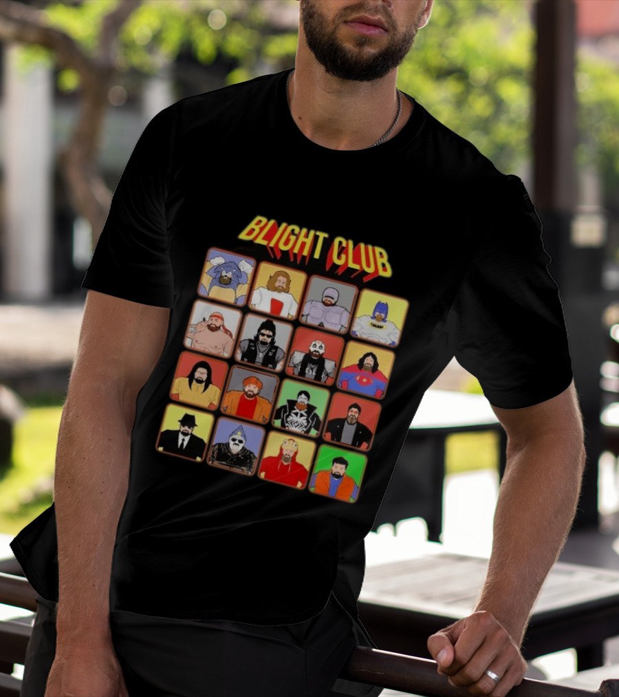Blight Club Blighty Bunch Iconic Characters Ensemble T-Shirt