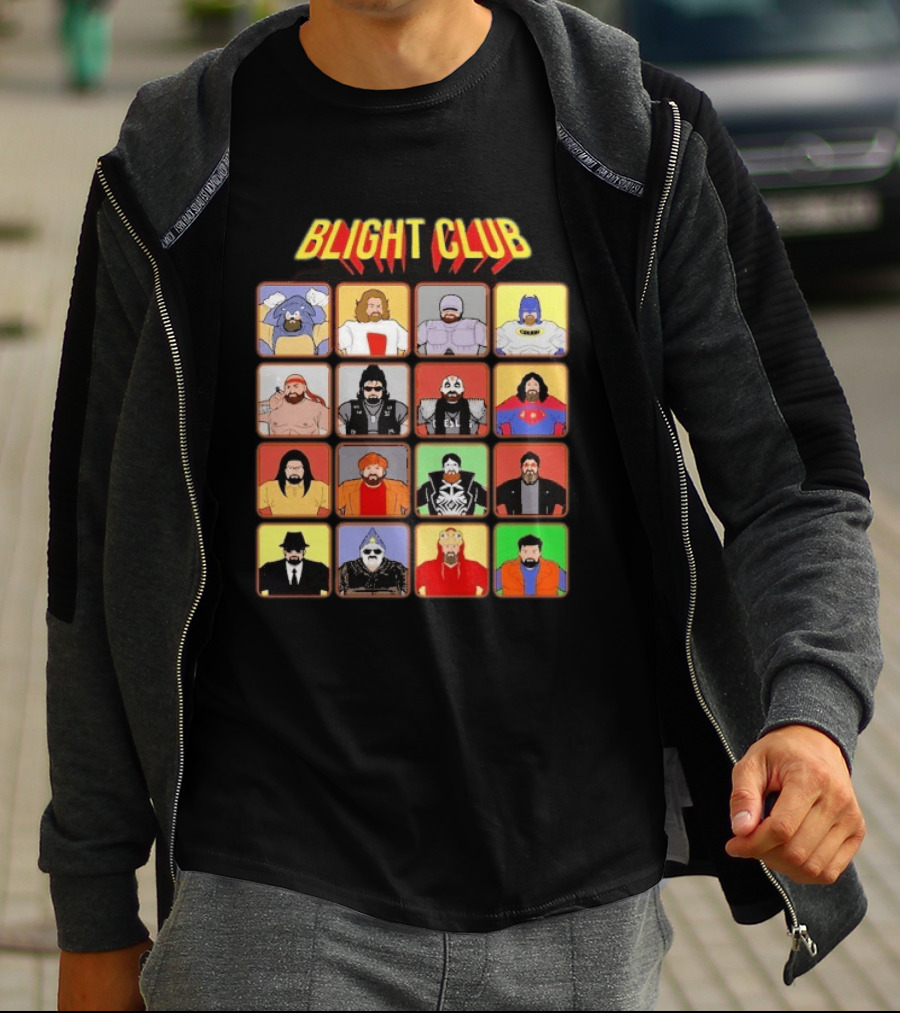 Blight Club Blighty Bunch Iconic Characters Ensemble T-Shirt