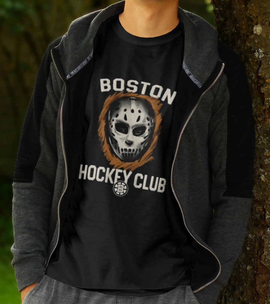 Boston Hockey Club Mask Bruins Foundation T-Shirt