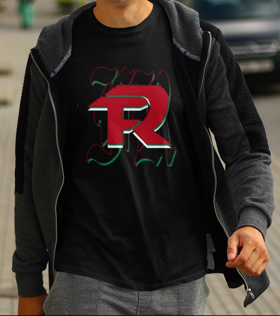 Fuerza Regida En Vivo Black FR Red And Green Mexican Flag T-Shirt