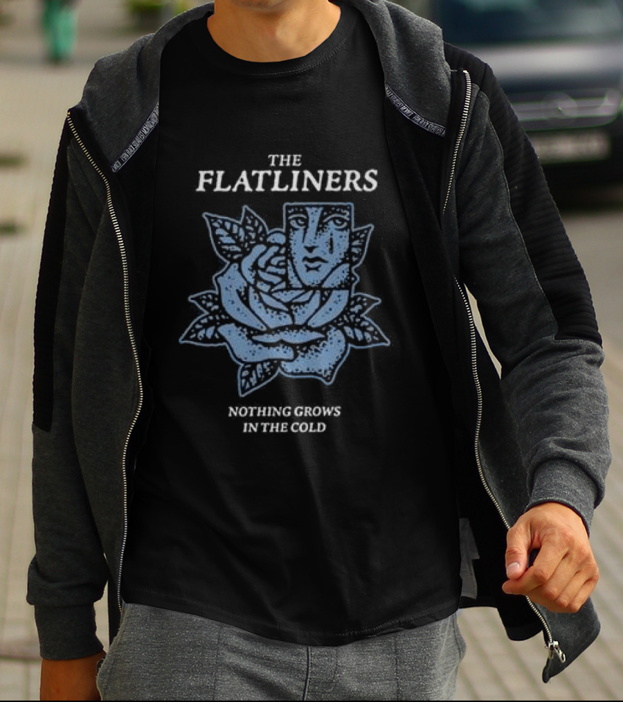 The Flatliners Nothing Grows In The End Rose Face T-Shirt