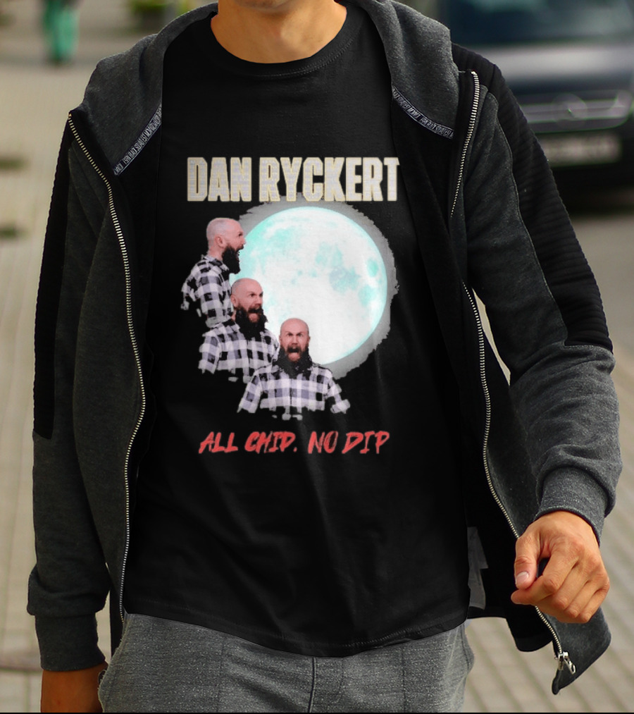 Dan Ryckert All Chip No Dip Plaid Moon Expression Series T-Shirt