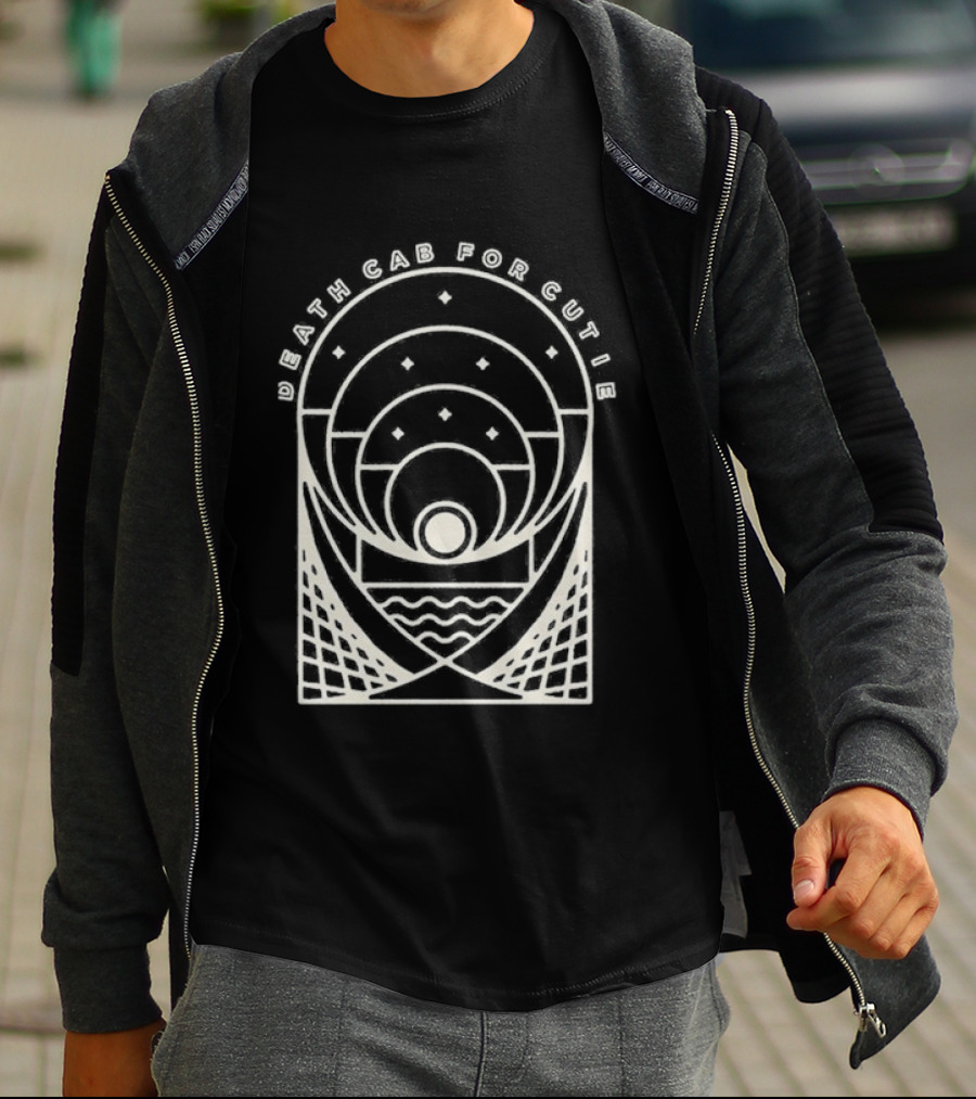 Death Cab For Cutie Post Modern Sun And Waves Circles T-Shirt