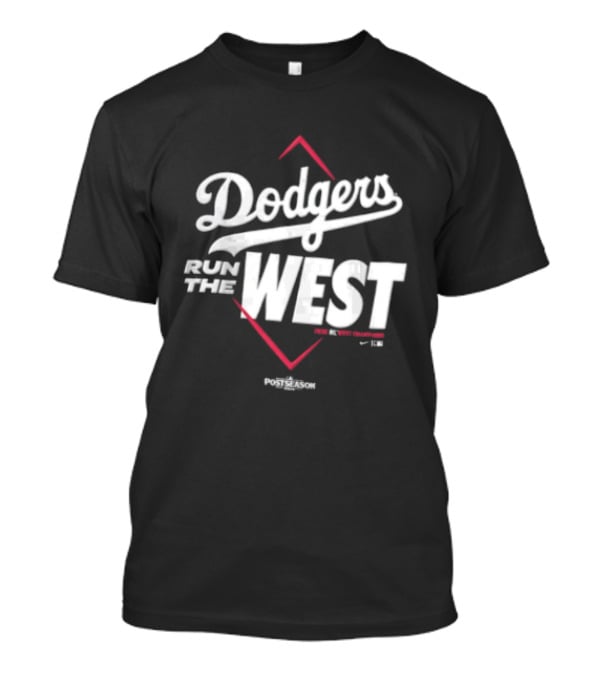 Dodgers Run The West MLB Diamond T-Shirt