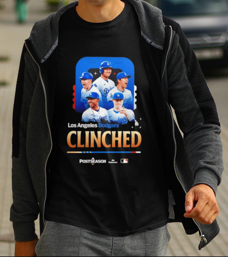 Los Angeles Dodgers Clinched 2026 MLB Postseason Celebration T-Shirt
