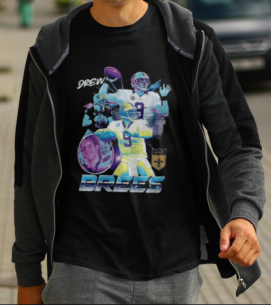 Drew Brees New Orleans Saints Pro Football Hall Of Fame 2026 Collage Saints T-Shirt