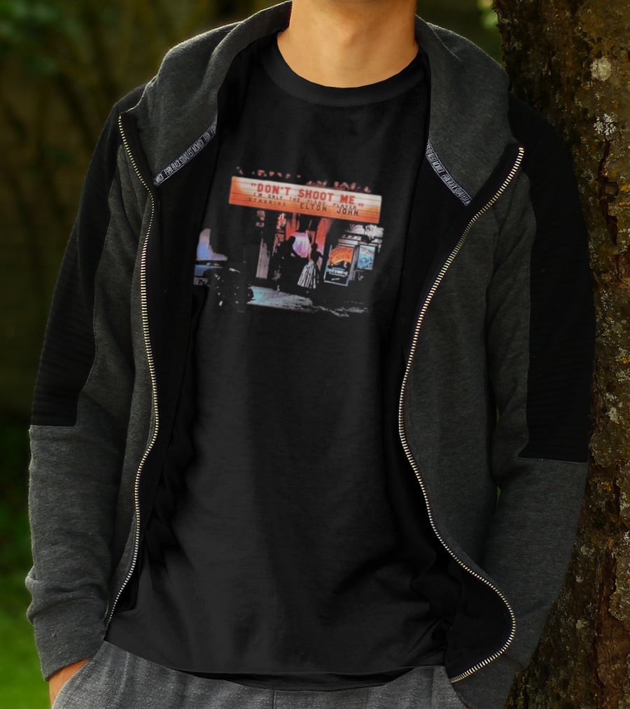 Elton John Don't Shoot Me I'm Only The Piano Player Starring Album Cover T-Shirt
