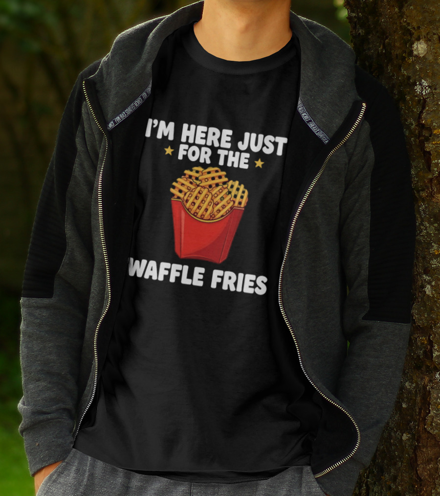 I'm Here Just For The Waffle Fries French Fry Box T-Shirt