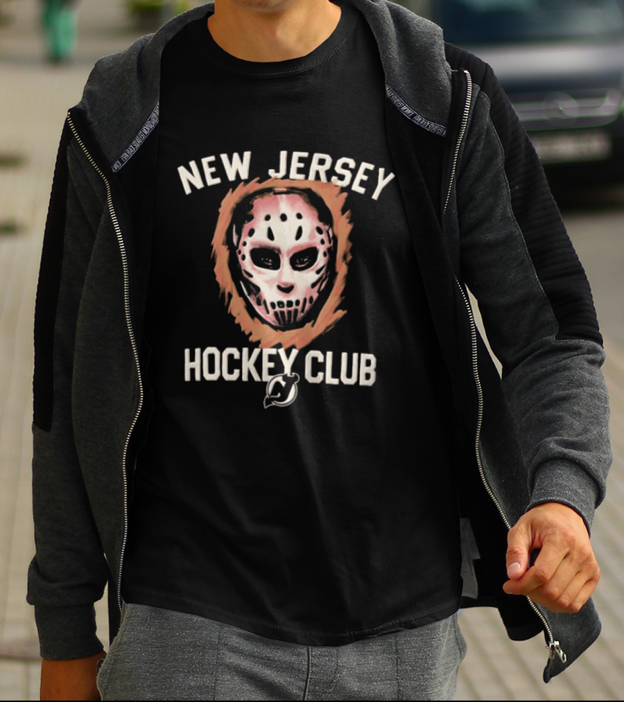 New Jersey Hockey Club Mask Devils Foundation T-Shirt