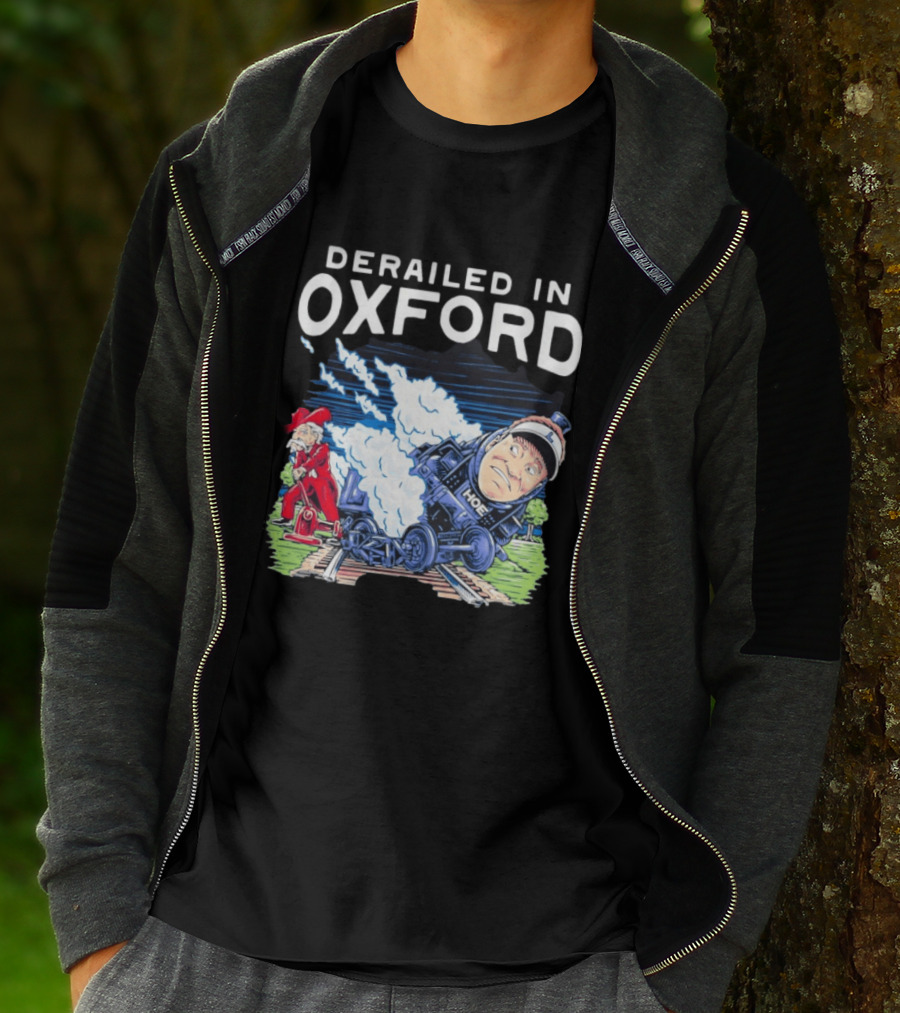 Derailed In Oxford Ole Miss Rebels Train Image T-Shirt
