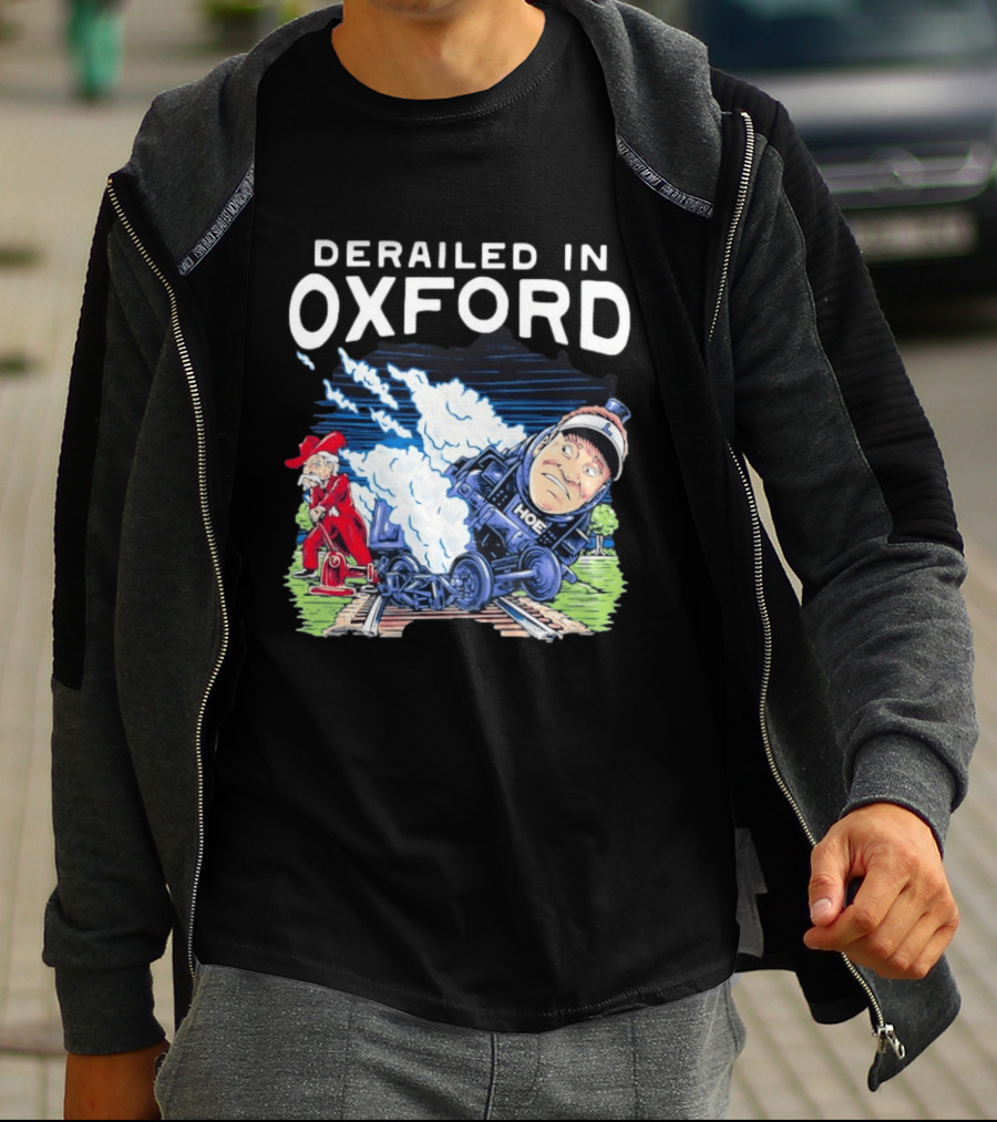 Derailed In Oxford Ole Miss Rebels Train Image T-Shirt