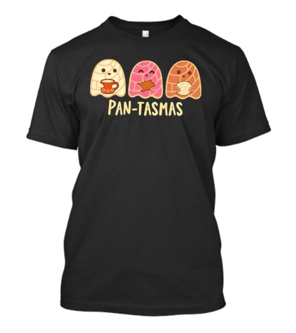 Pan Tasmas Concha Bread Cartoon Characters T-Shirt