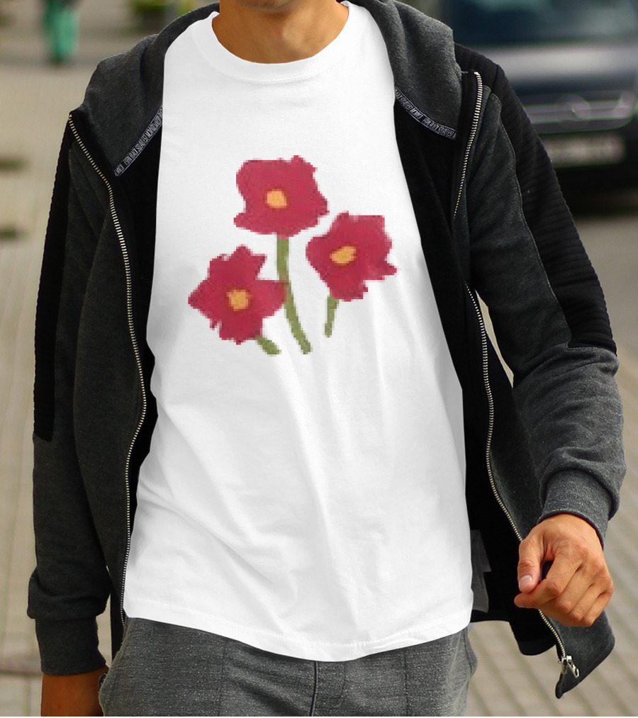 Ellie Holcomb Flowers For No Reason Red Poppies T-Shirt
