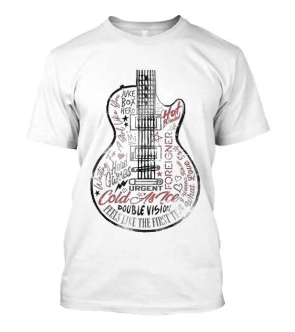 Foreigner Tour Juke Box Hero Cold As Ice Double Vision T-Shirt