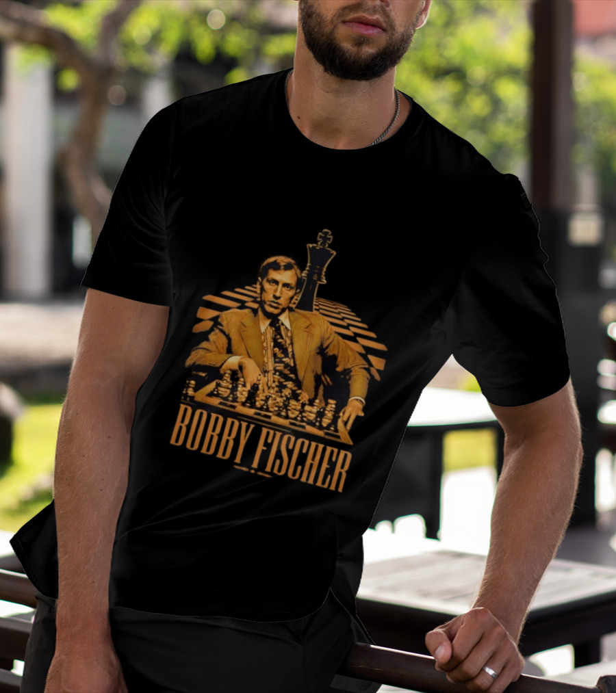 Bobby Fischer Chess Grandmaster Iconic Pose T-Shirt