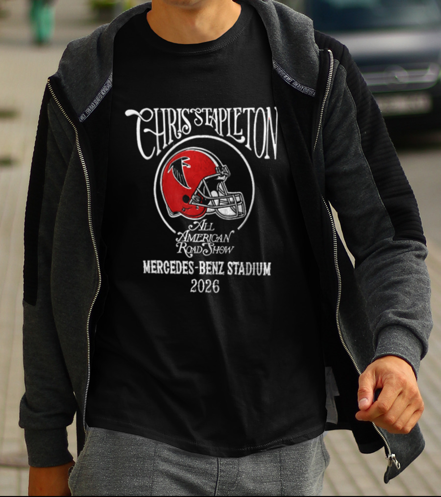 Chris Stapleton All American Road Show Atlanta Falcons Mercedes Benz Stadium 2026 T-Shirt